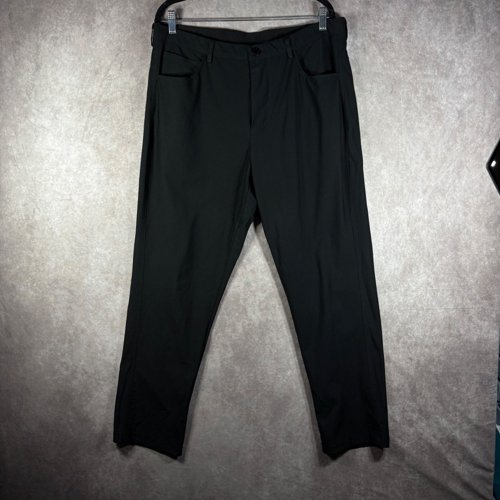 Quiksilver Pants Mens 34 Black Union Amphibian Chino Performance Stretch Golf